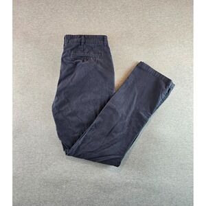 Taylor Stitch Pants Mens 36x32 Slim Navy The Foundation Chino Cotton